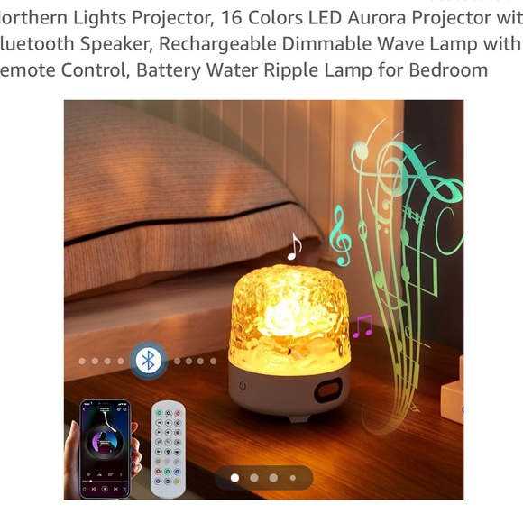 Northern Lights Projector Color Changing Bluetooth Speakers - Picture 7 of 17